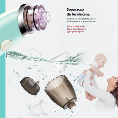 aspirador elétrico para limpeza nasal de bebê – loja portela 4
